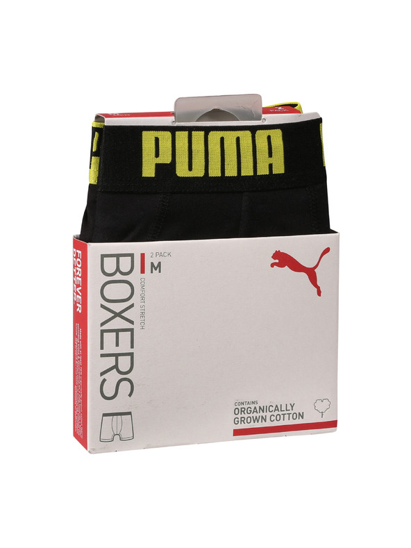 Puma Sada dvoch - pánske boxerky Puma čierne