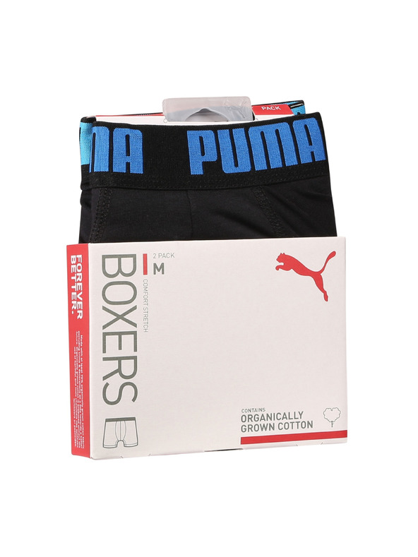 Puma Sada dvoch - pánske boxerky Puma čierne