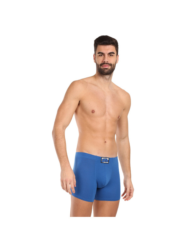 Styx Sada troch - pánske boxerky Styx long klasická guma modré