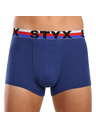 Styx Pánske boxerky Styx športová guma tmavo modré trikolóra