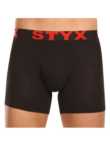 Styx Sada päť - pánske boxerky Styx long športová guma čierne