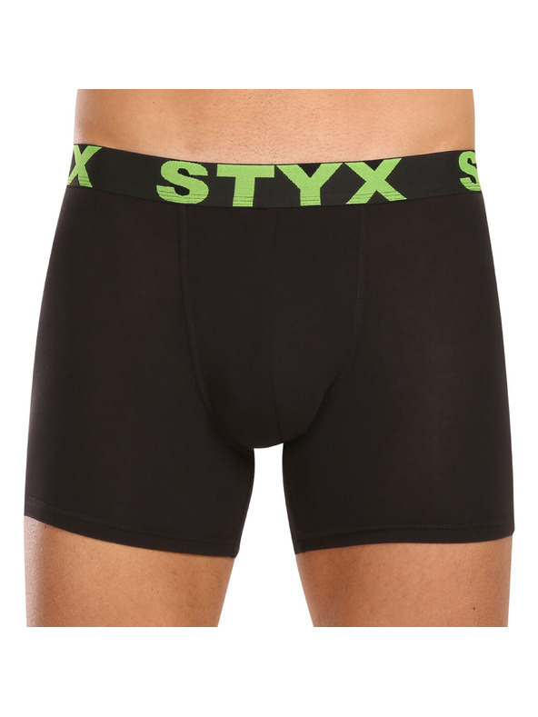 Styx Sada päť - pánske boxerky Styx long športová guma čierne