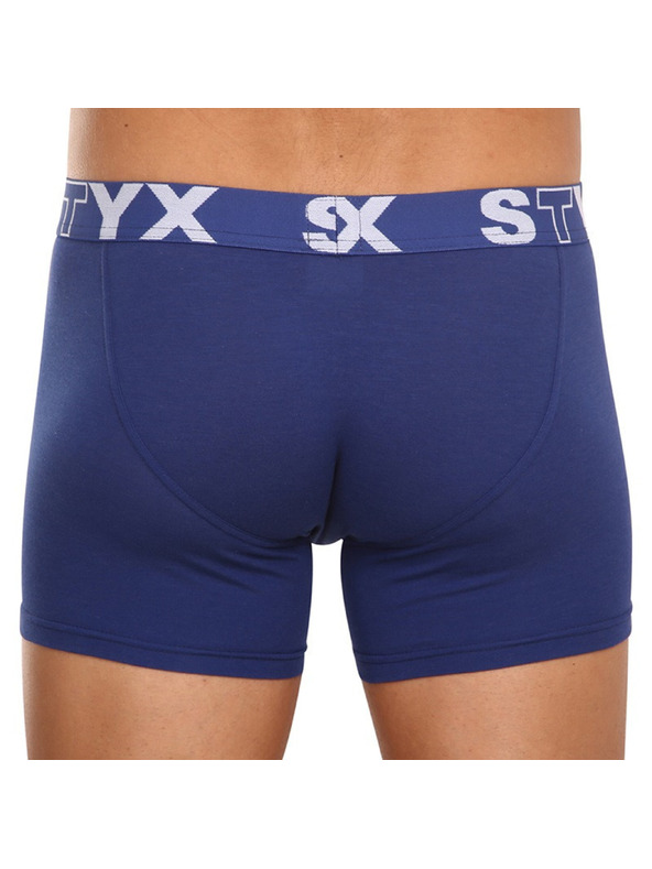 Styx Sada troch - pánske boxerky Styx long športová guma tmavo modré