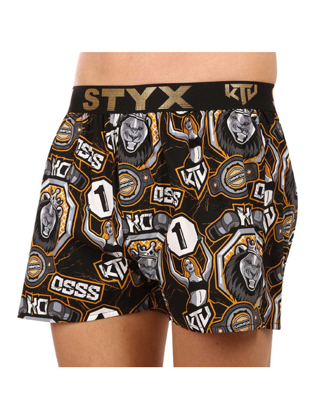 Styx Pánske trenky Styx art / KTV športová guma - čierna guma