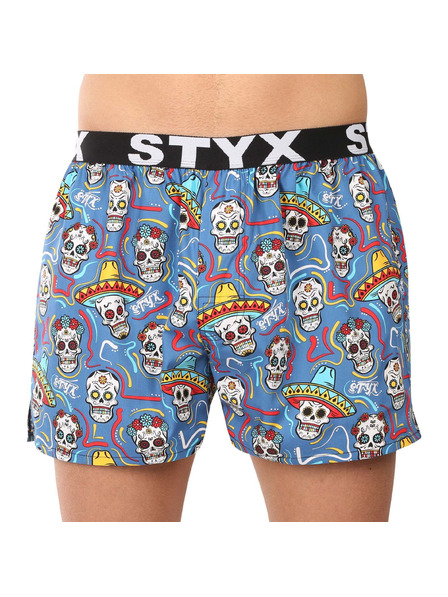 Styx Sada piatich - pánske trenky Styx art športová guma viacfarebné