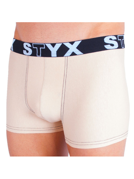 Styx Pánske boxerky Styx športová guma béžové