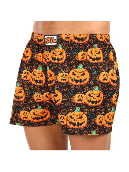 Styx Pánske trenky Styx art klasická guma nadrozmer Halloween dýňa
