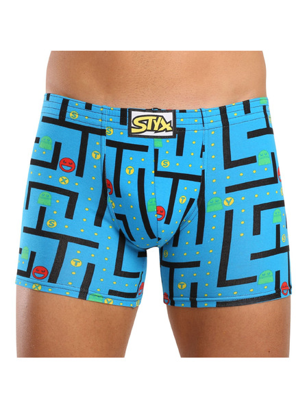 Styx Sada šiestich - pánske boxerky Styx long art klasická guma viacfarebné