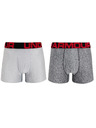 Under Armour Sada dvoch - pánske boxerky Under Armour nadrozmer sivé