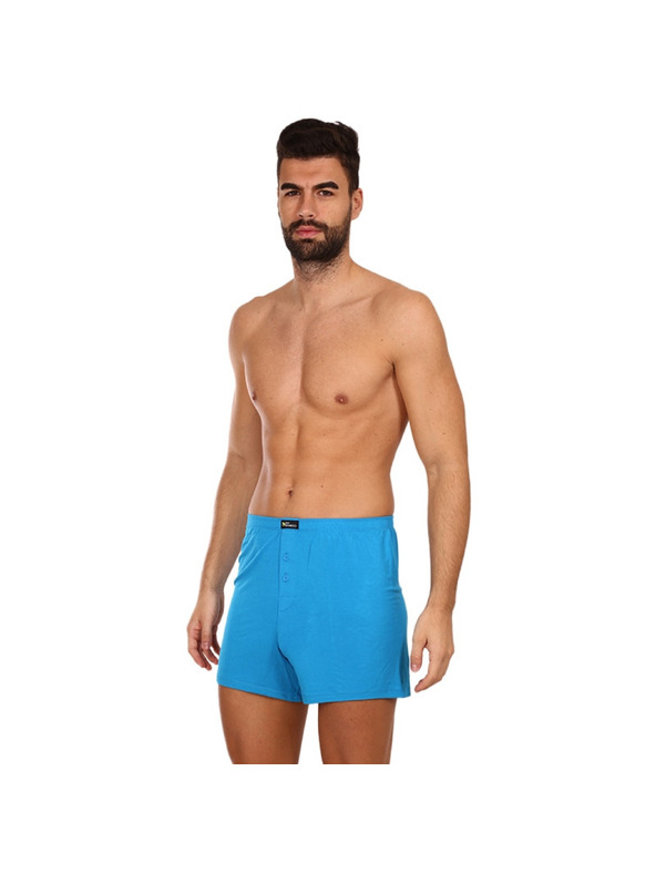 gino Pánske trenky Gino bambusové modré