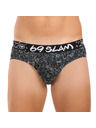69slam Pánske slipy 69SLAM Andreas hip bamboo SKULLER
