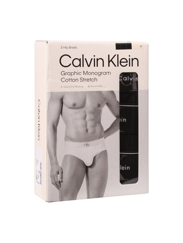 Calvin Klein Sada troch - pánske slipy Calvin Klein čierne