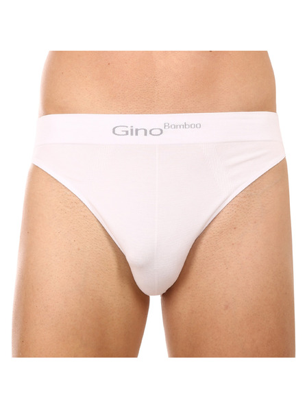 gino Pánske slipy Gino bambusové biele
