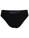 gino Pánske bezšvové slipy Gino bamboo black