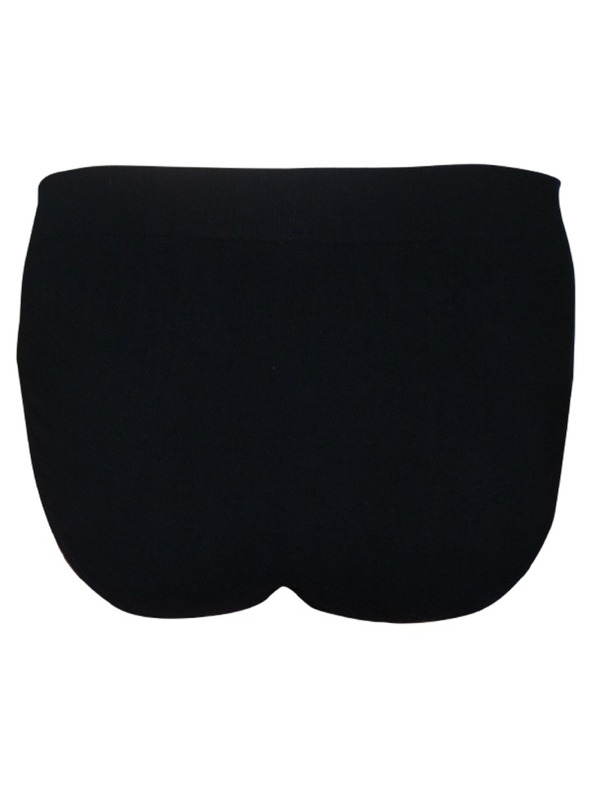 gino Pánske bezšvové slipy Gino bamboo black