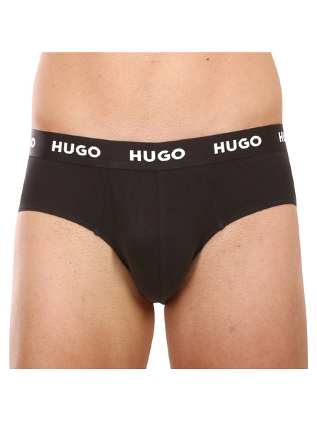 HUGO Sada troch - pánske slipy HUGO čierne