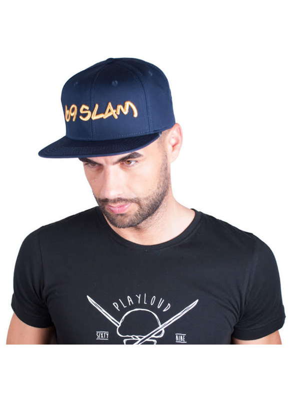 69slam Baseballová čiapka 69SLAM logo - JP tmavo modrá so zlatým nápisom