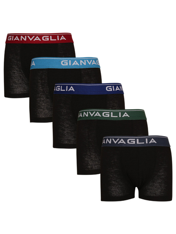 Gianvaglia Sada piatich - detské boxerky Gianvaglia čierne
