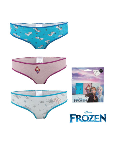 Trenýrkárna Sada troch - dievčenské nohavičky Frozen viacfarebné