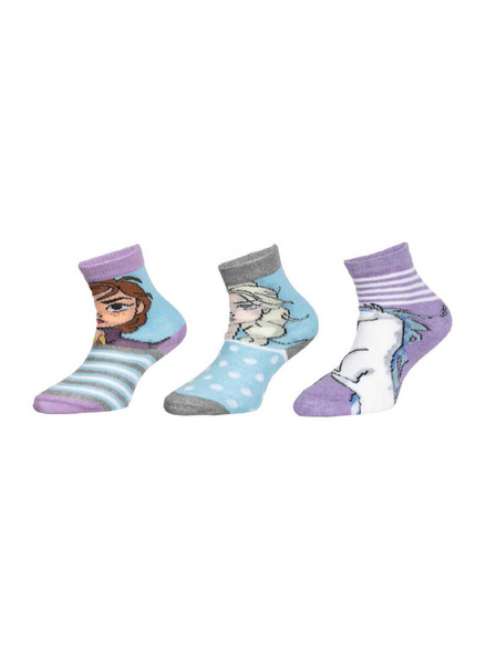 Trenýrkárna Sada troch - detské ponožky Disney Frozen viacfarebné