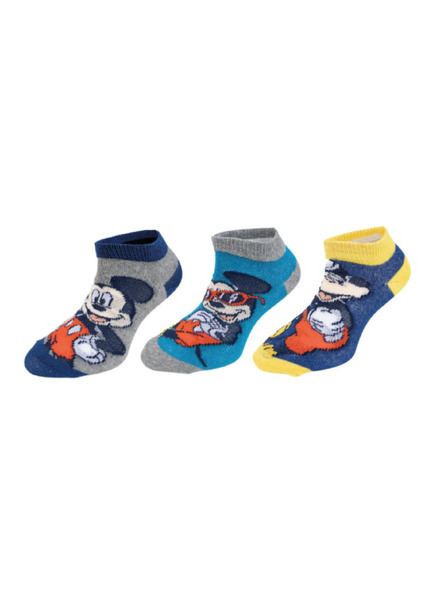 Trenýrkárna Sada troch - detské ponožky Mickey viacfarebné (38131/blue)