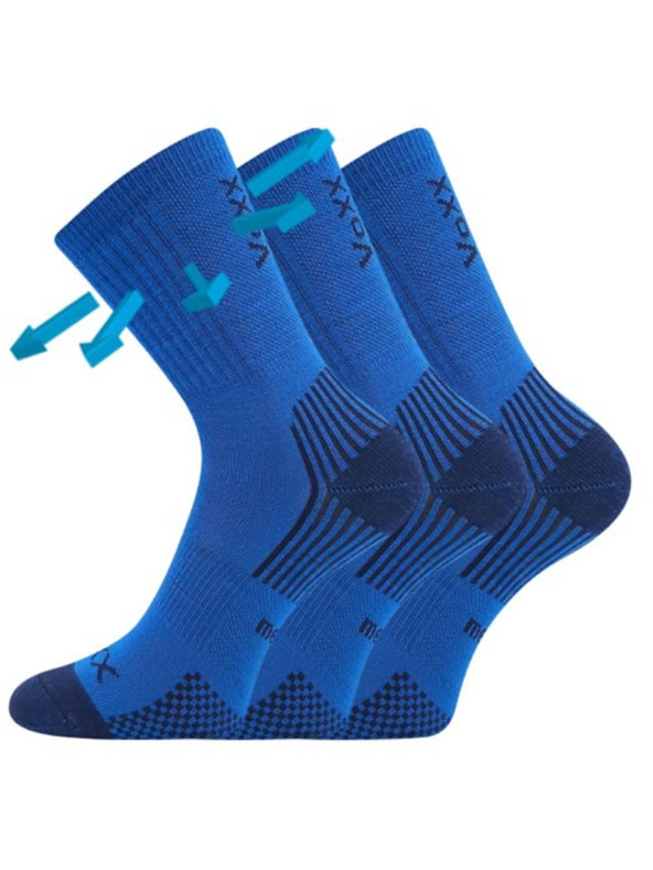VoXX Sada troch - detské ponožky Voxx merino modré