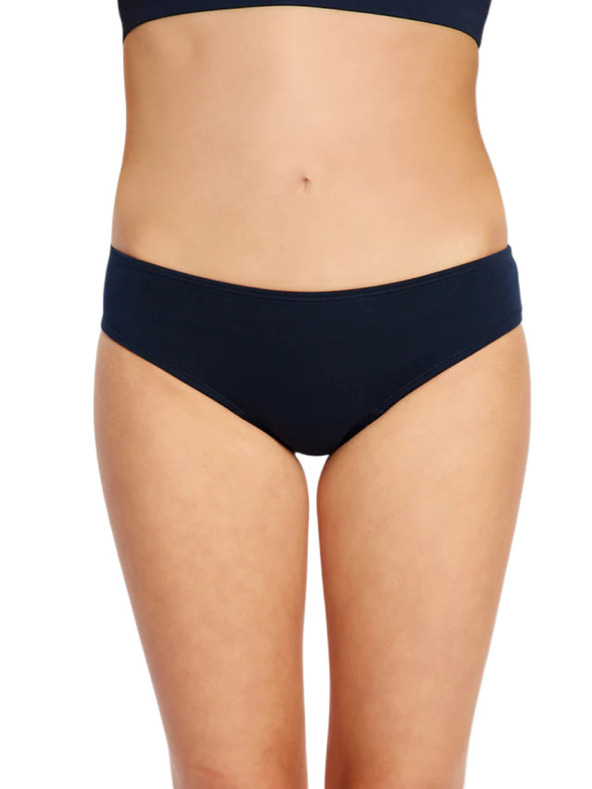 Modibodi Dievčenské menštruačné plavky Modibodi Performence Bikini Brief Super Navy Blue spodný diel
