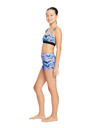 Modibodi Dievčenské menštruačné plavky Modibodi Performance Hi Waist Short Super Marble Blue spodný diel