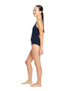 Modibodi Dievčenské menštruačné plavky Modibodi Performance Racerback One Piece Super Navy Blue jednodielne