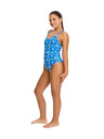 Modibodi Dievčenské menštruačné plavky Modibodi Teen Smileyworld One Piece Boho Blue jednodielne