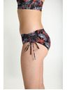 Modibodi Dievčenské menštruačné plavky Modibodi Teen High Bikini Jungle Palm Black spodný diel