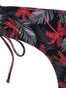 Modibodi Dievčenské menštruačné plavky Modibodi Teen High Bikini Jungle Palm Black spodný diel