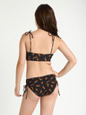 Modibodi Dievčenské menštruačné plavky Modibodi Teen High Bikini Cheetah Chase Black spodný diel