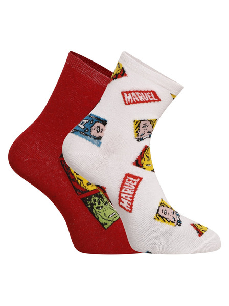 E plus M Sada dvoch - detské ponožky E plus M Marvel viacfarebné