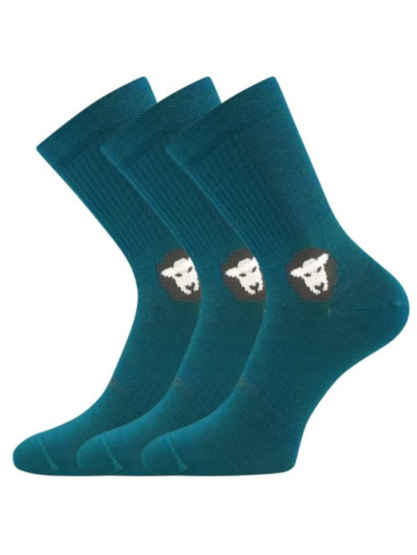 VoXX Sada troch - detské ponožky Voxx merino zelené