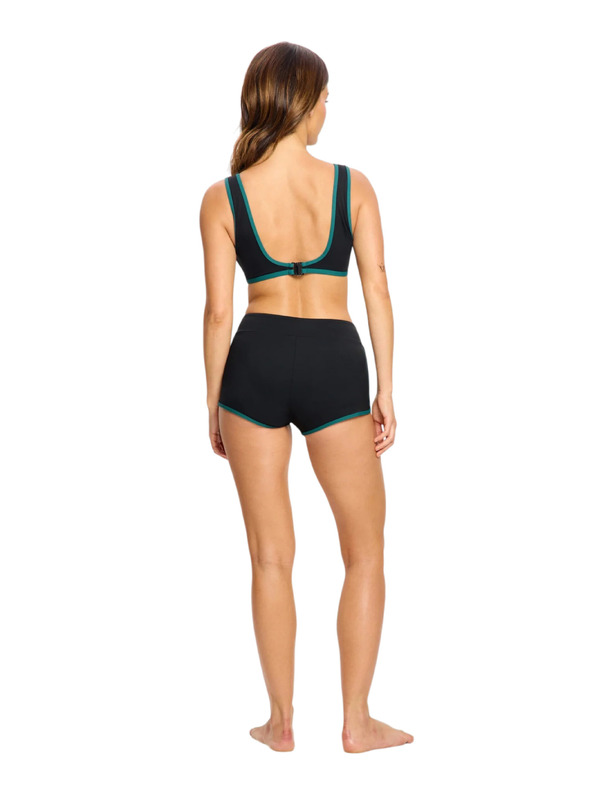 Modibodi Plavky Puma & Modibodi Scoop Bikini Top Black Orchid horný diel