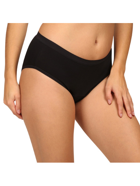 Love Luna Menštruačné nohavičky Love Luna čierne Cotton Midi Brief