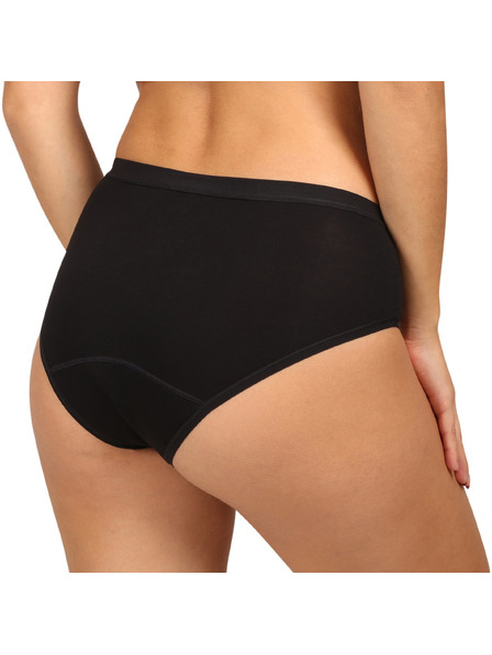 Love Luna Menštruačné nohavičky Love Luna čierne Cotton Midi Brief