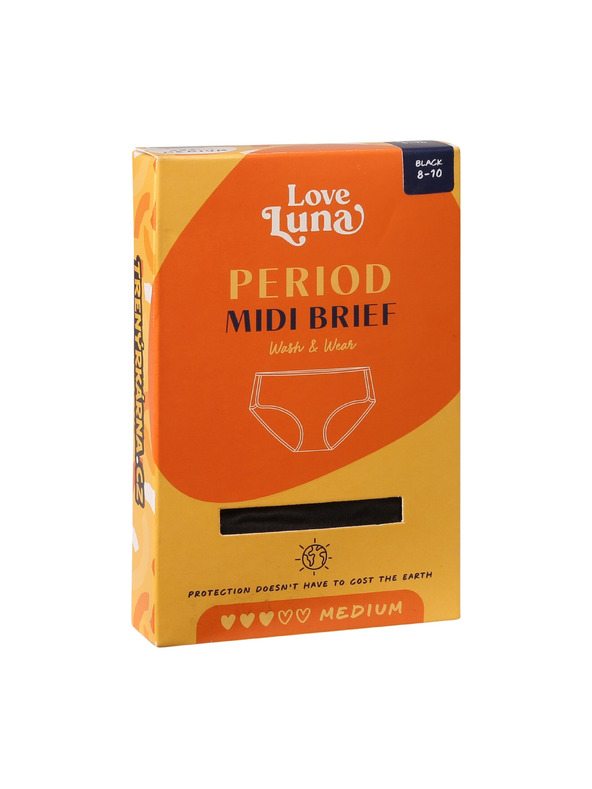Love Luna Menštruačné nohavičky Love Luna Midi Black