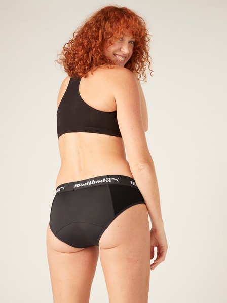 Modibodi Menštruačné nohavičky PUMA & Modibodi Active Brief Moderate-Heavy Dark