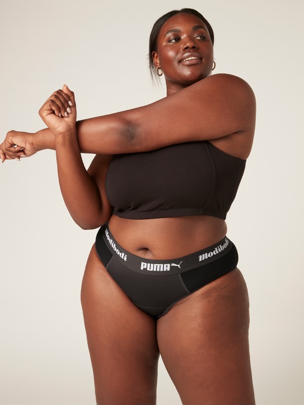 Modibodi Menštruačné nohavičky PUMA & Modibodi Active Brief Moderate-Heavy Dark