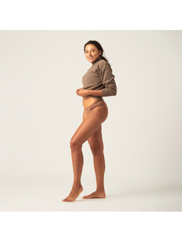 Modibodi Menštruačné nohavičky Modibodi Seamfree Bikini Moderate-Heavy Nutmeg