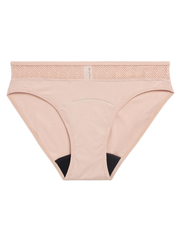 Modibodi Menštruačné nohavičky Modibodi Sensual Bikini Light-Moderate Beige