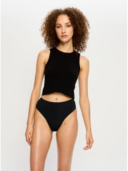 Modibodi Menštruačné nohavičky Modibodi Modicomfort Seamless Hi Waist Cheeky Moderate Black
