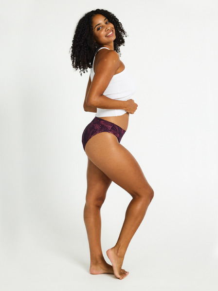 Modibodi Menštruačné nohavičky PUMA & Modibodi Seamfree Active Bikini Moderate-Heavy Flame Haze Pink