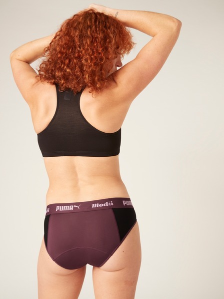Modibodi Menštruačné nohavičky PUMA & Modibodi Active Brief Moderate-Heavy Grape