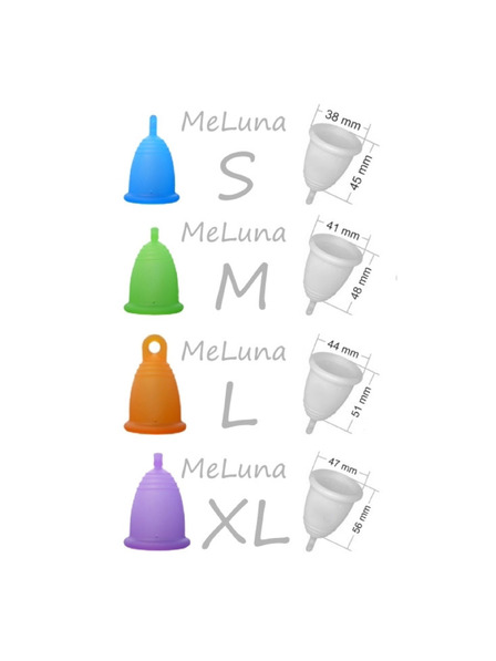 Me Luna Menštruačný kalíšek Me Luna Soft XL s guličkou ružová