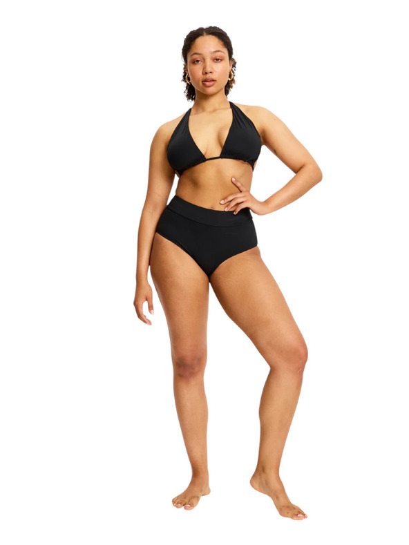 Modibodi Menštruačné plavky Modibodi Hi-Waist Bikini Brief High čierne spodný diel