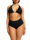 Modibodi Menštruačné plavky Modibodi Hi-Waist Bikini Brief High čierne spodný diel