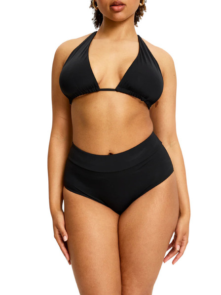 Modibodi Menštruačné plavky Modibodi Hi-Waist Bikini Brief High čierne spodný diel